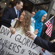 Islamic-center supporters and protesters. (Michael Nagle/Getty)